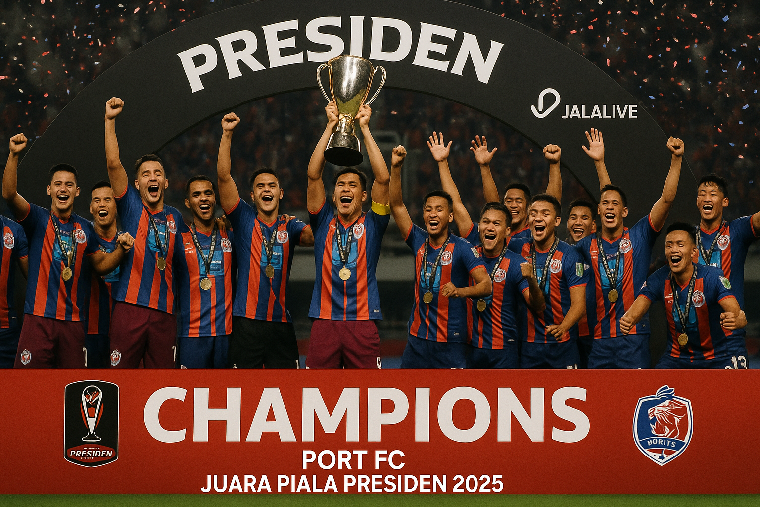 Jalalive : Kemenangan Epik Port FC Raih Gelar Juara Piala Presiden 2025 – Sebuah Cerita Sejarah