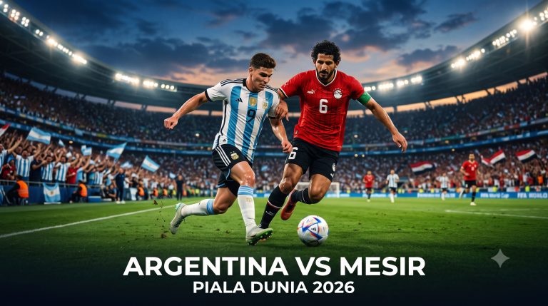 Malam Ini Argentina vs Mesir Piala Dunia 2026 Pukul 23.00 WIB – Streaming Seru Bersama Jalalive untuk Menyaksikan Perebutan Tiket Perempat Final